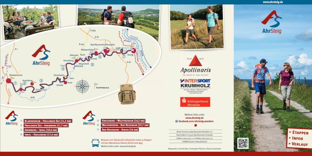 Ahrsteig Flyer Vorderseite